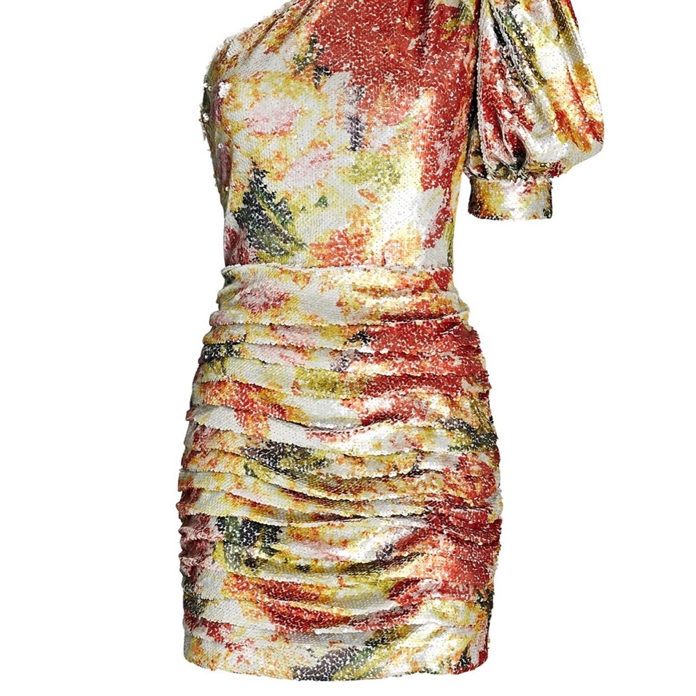 One shoulder mini dress